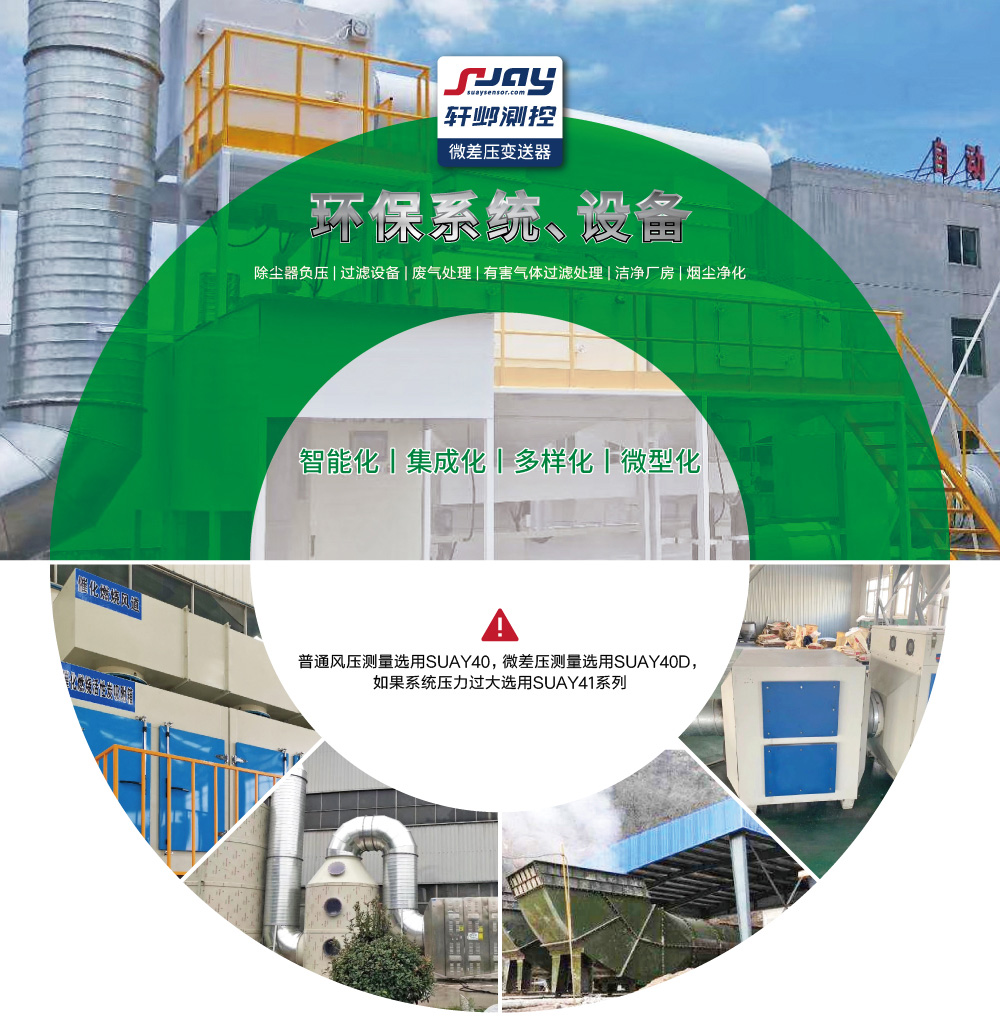 環保系統、設備（除塵器負壓，過濾設備、廢氣處理等）